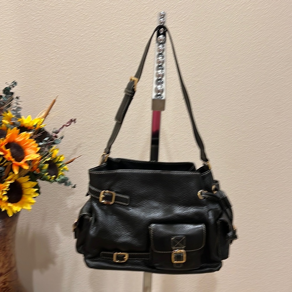 NWOT, Leather “MAXX of New York”, Shoulder Bag. Color - Black.
